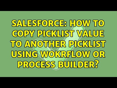 Salesforce: How to copy picklist value to another picklist using wokrflow or process builder?