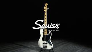Video thumbnail for Squier by Fender Vintage Modified Jazz Bass V 5-String, Olympic White | Gear4music demo by Gear4music Guitars