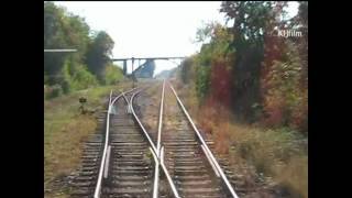 preview picture of video 'Train: Nové Mesto nad Váhom - Vrbovce, in driver cab. video 5'