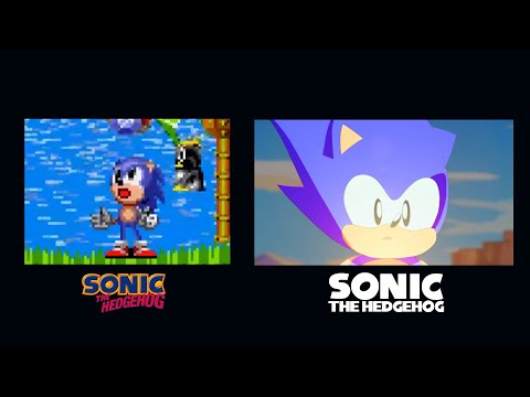 SONIC THE HEDGEHOG 1 GOOD ENDING (1991 / 2024) SIDE BY SIDE COMPARISON