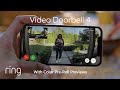 Ring Video Doorbell 4 Featuring Color Pre Roll Video Previews Quick Replies