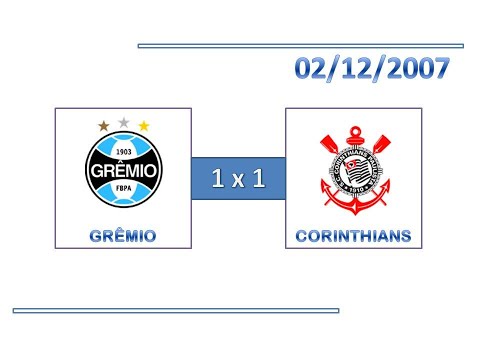 GOLS: Grêmio 1 x 1 Corinthians - 02/12/2007 - Campeonato Brasileiro