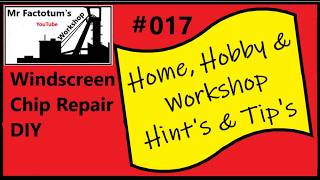 "PERMATEX" Windscreen Chip Repair From a Novice Perspective DIY Hints & Tips # 017