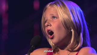Jackie Evancho - O Mio Babbino Caro - America&#39;s Got Talent - Subtitulado al Español