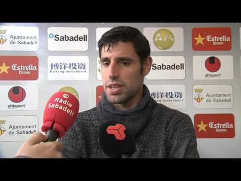 Roda de premsa de José Alcañiz prèvia al partit CF Badalona - CE Sabadell