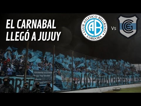 "Gimnasia (J) Vs. Belgrano | Hinchada, previa, minuto 68 | Militancia Celeste Oficial" Barra: Los Piratas Celestes de Alberdi • Club: Belgrano