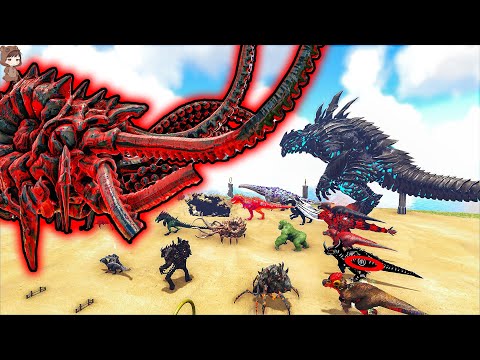 [Part1]God Mode Kraken VS Mod Dinosaurs | ARK Mod Battle Ep.325