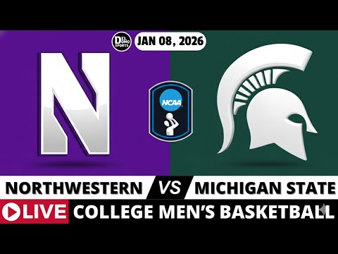 Northwestern vs Michigan State 🏀 NCAA Men’s Basketball | Live Scoreboard & Radio