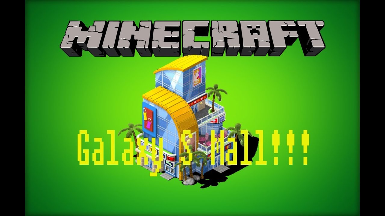 Minecraft: Map Showcase- Galaxy Mall (Derick Gets A New Job!!)
