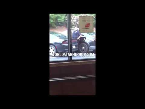 He's Tight: Fat Cop Can't Fit Into His Squad Car!