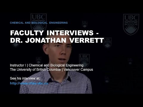 Interviews - Faculty - Verrett, Jonathan