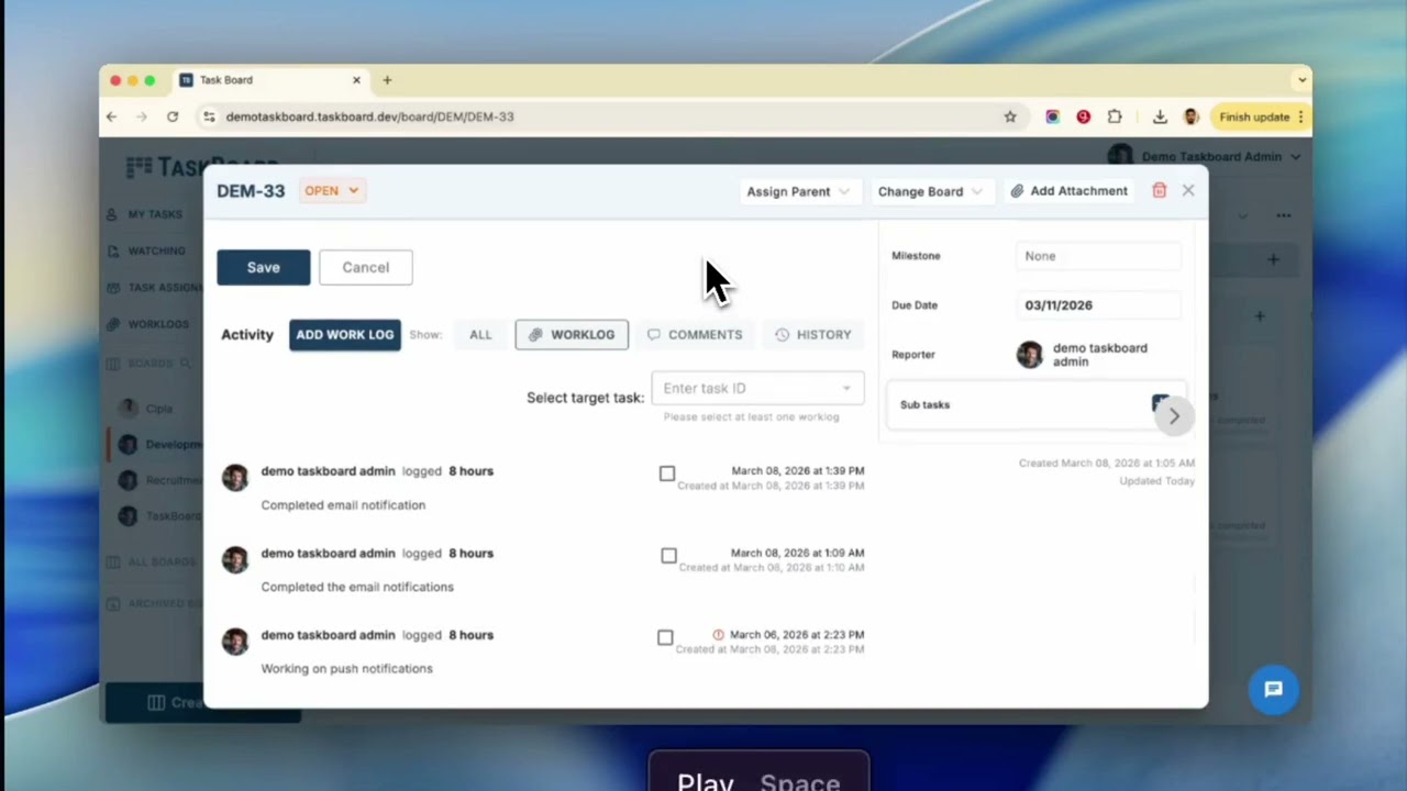 TaskBoard – A Smarter Way to Manage Work