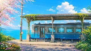 Summer Morning In Japan 🚆 Ocean View Train & Morning Lofi For Peaceful Days 🌿 Chill Summer Lofi