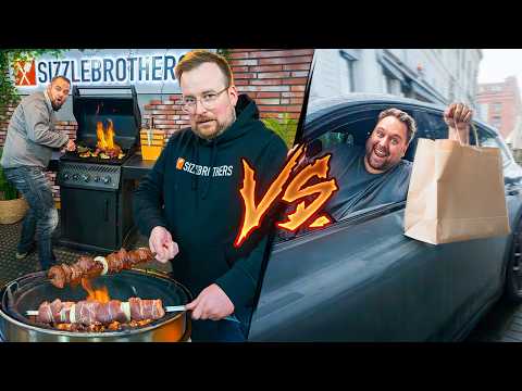 XXL GRILL PLATE - SizzleBrothers vs. delivery service 🚗💨