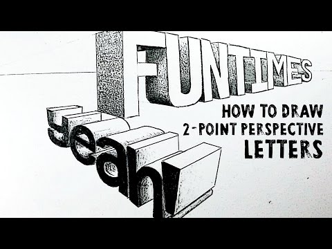 How to Draw Letters in 2-Point Perspective