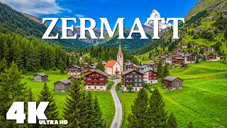 Zermatt 4K ULTRA HD | Matterhorn, Swiss Alpine Beauty & Peaceful Mountain Views For Stress Relief