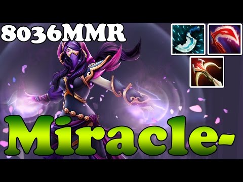 Dota 2 - Miracle- 8036 MMR TOP 1 MMR EU Plays Templar Assassin vol 4 - Ranked Match Gameplay