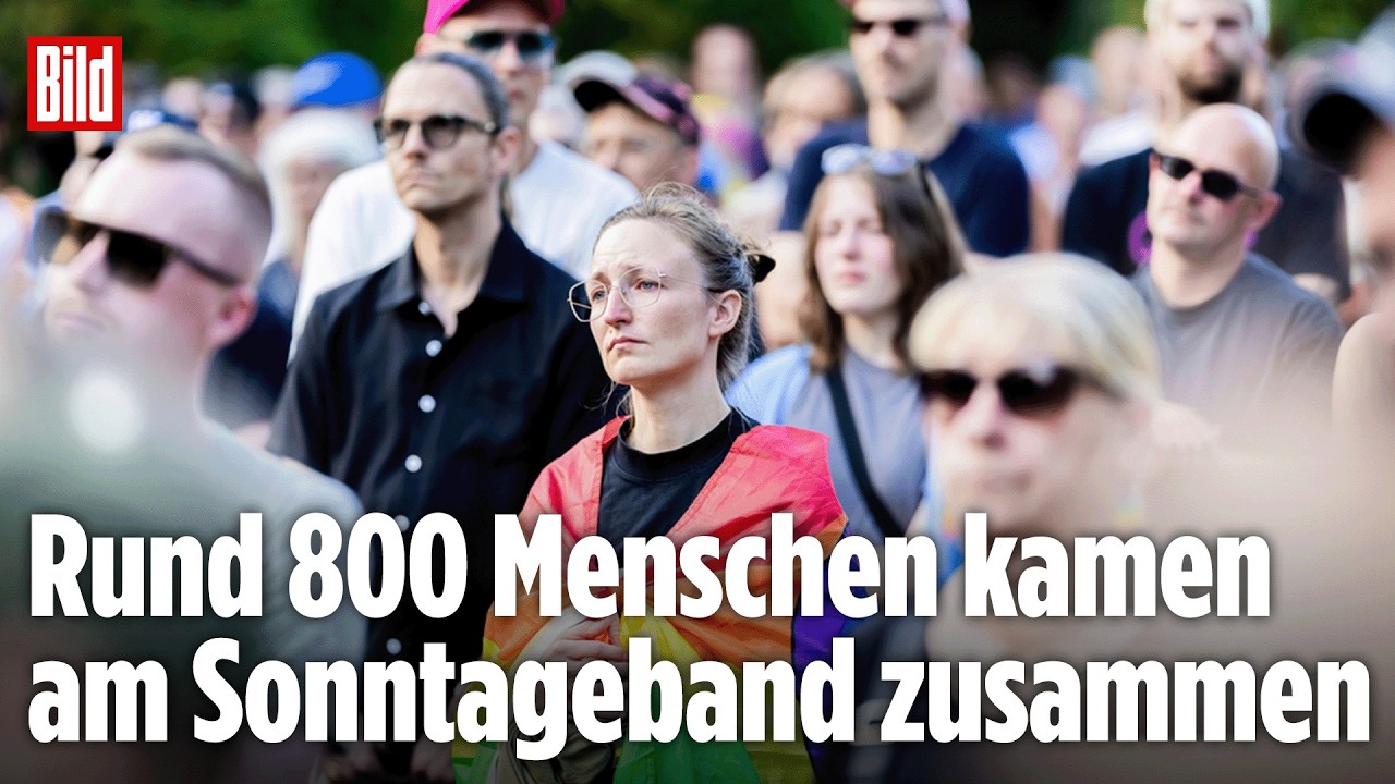 GEDENKEN AN DEN CSD-ANSCHLAG: Mahnwache im Berliner Tiergarten