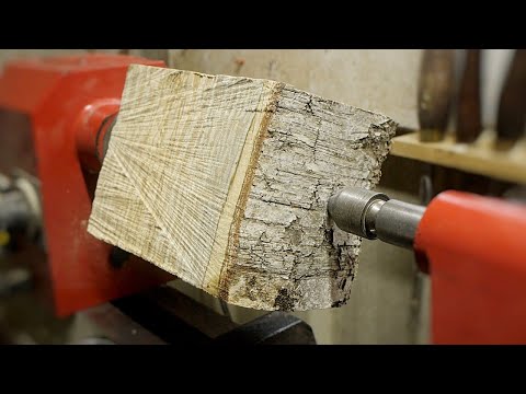 Spalted Silver Birch Vase With A Super Shiny Finish - Woodturning