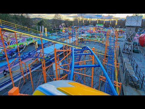 Roller Coaster (Franchini) - Mounted HD On-Ride POV | 🇮🇹 Luna Park di Varese 2023
