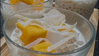 5 simple ingredients may masarap na dessert ka na - MANGO SAGO