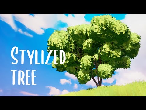 How to CREATE a stylized GHIBLI inspired TREE  - STEP BY STEP Tutorial -  UE5 and blender
