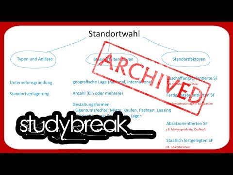 [ARCHIVIERT] Standortwahl, Standortfaktoren, Standort | Betriebswirtschaftslehre