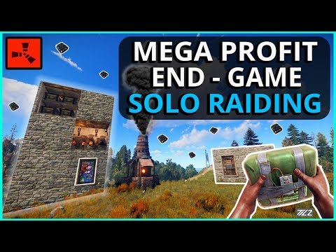 Making MEGA PROFIT From Easy Late-Game SOLO RAIDING!! Rust Solo Survival Gameplay Ep4