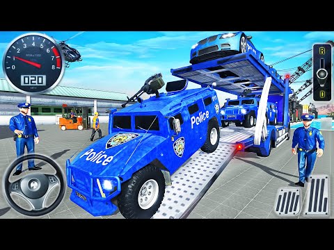 US Police Transport Truck Simulator - Grand Police Cars Driving 3D - Android GamePlay #2