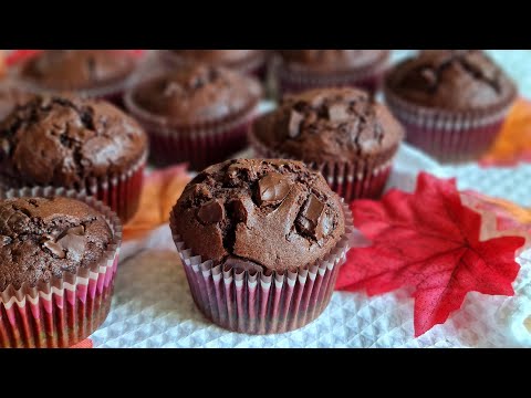 Briose de ciocolata foarte pufoase / Muffin de ciocolata
