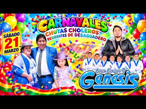 Grupo Genesis en vivo...  GRAN FIESTA DE CARNAVALES 2026... RESIDENTES DE DESAGUADERO EN TACNA