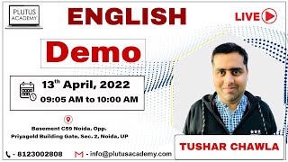 English | DEMO | Class Important for SSC CGL & IBPS PO BY Tushar Chawla | LIVE🔴 |