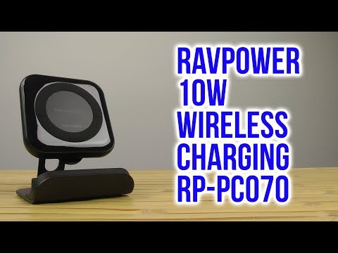 RAVPower RP-PC070 10W belaidis įkroviklis su laikikliu (EU) Juodas neprisijungęs video