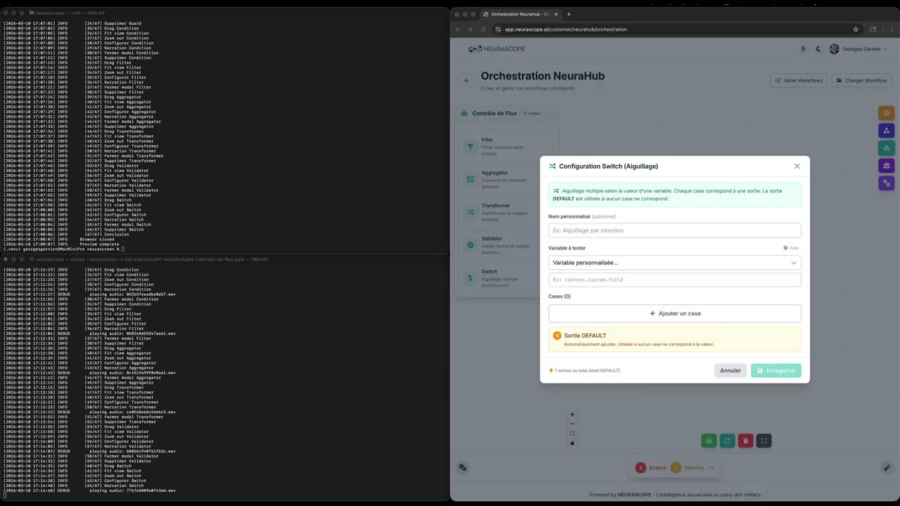 NeuraScreen in action