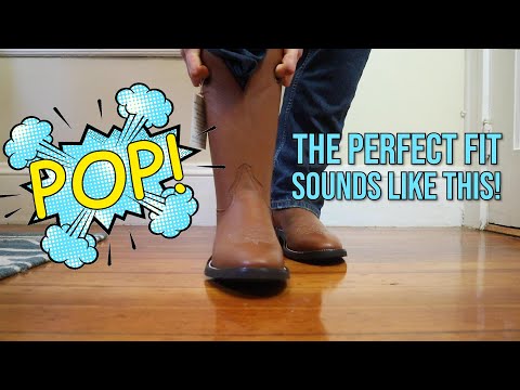 How Cowboy Boots Should Fit and the Secret "Pop" Sound Tip!