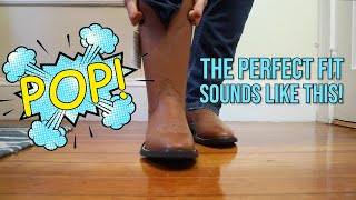 How Cowboy Boots Should Fit and the Secret "Pop" Sound Tip!