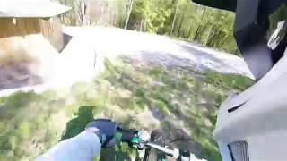 Riding down from the Ski jump & along Solbergfosslinna to Holter