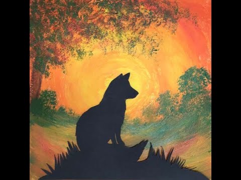 How to paint... A Simple Autumn Scene, Acrylics for Beginners, Step by Step Tutorial