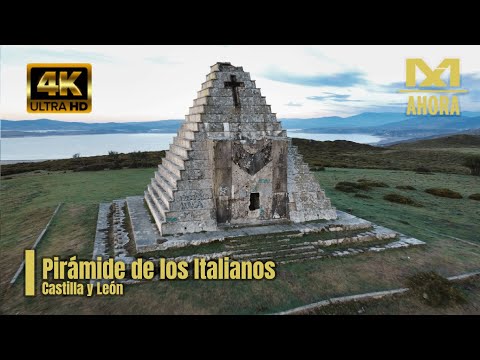 PIRÁMIDE DE LOS ITALIANOS - MONUMENTO FASCISTA ABANDONADO (BURGOS) A VISTA DE DRON [4K]