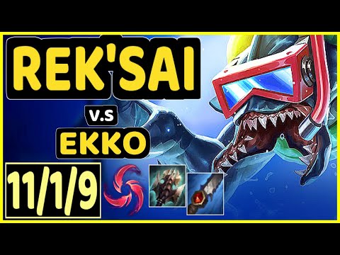CINKROF (REK'SAI) vs EKKO - 11/1/9 KDA JUNGLE GAMEPLAY - EUW Ranked GRANDMASTER