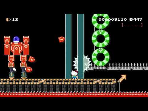 ♪Hello Kitty Island Boss Rush♪ by Dan 🍄Super Mario Maker 1 ✹Wii U✹ #ccx