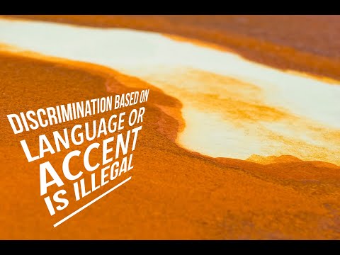 Accent discrimination