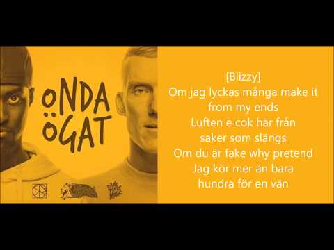 Blizzy ft. Kapten Röd - Onda Ögat (lyrics)