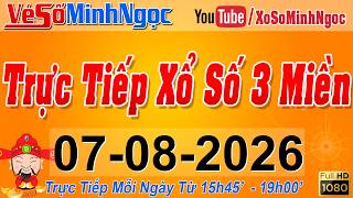 Xổ Số Minh Ngọc, Trực Tiếp Xổ Số Ngày 07/08/2026: KQXS Miền Nam XSMN, Miền Trung XSMT, Miền Bắc XSMB