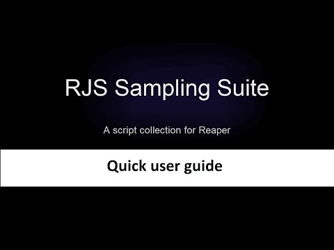 RJS Sampling Suite: 1. Quick User Guide