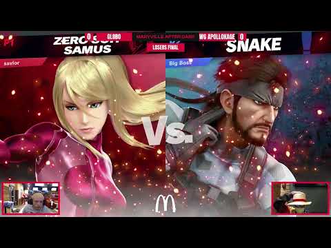 Maryville After Dark #2 - wG | ApolloKage (Snake) vs Globo (ZSS, GnW)- Losers Finals - SSBU