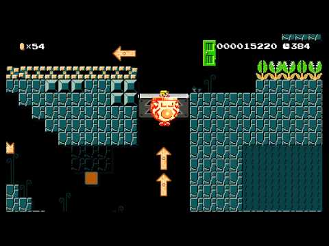 N2-1 6_Pink Coins Cave 洞窟の6つコイン by つきこ - SUPER MARIO MAKER - NO COMMENTARY 1bf
