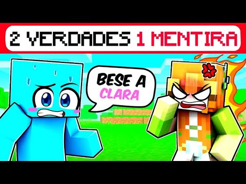 We play 2 TRUTHS and 1 LIE in Minecraft!