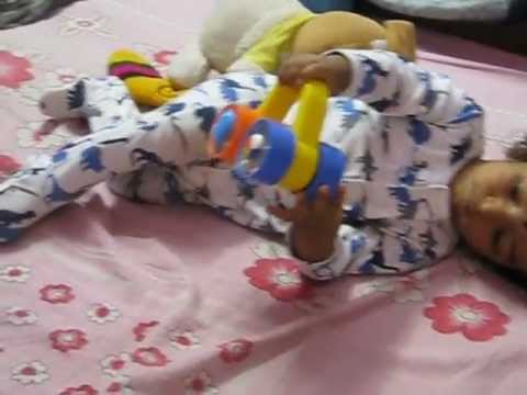 Devang 0512  -  playing with his car....