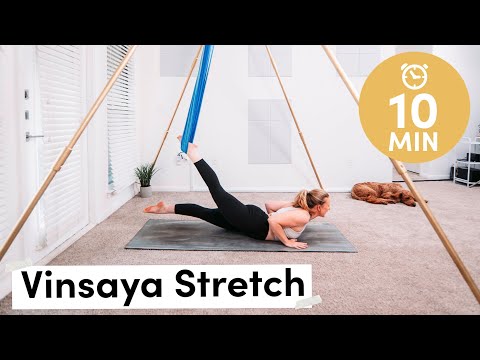 Aerial Yoga Beginner Class | Vinyasa Stretch to Energize Your Day